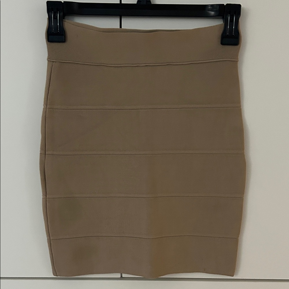 BCBG Tan Pencil Skirt